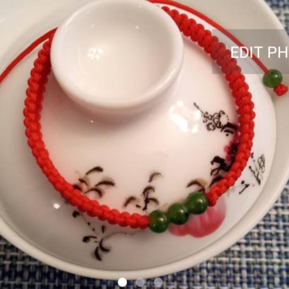 Three Wishes Natural Taiwan Nephrite Jade Lucky Ch - Picture 3 of 3